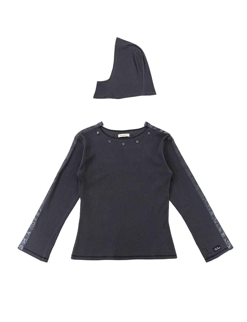 safari-sula-explore-ss-26-button-hoodie-ribed-pullover-in-dark-grey-grey-s