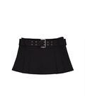 [FORUSRING] BELTED MINI SKIRT (BLACK)