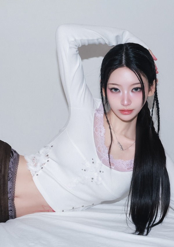 cherryquiri-fw-25-cross-patch-lace-sleeve-ivory-ivory-s