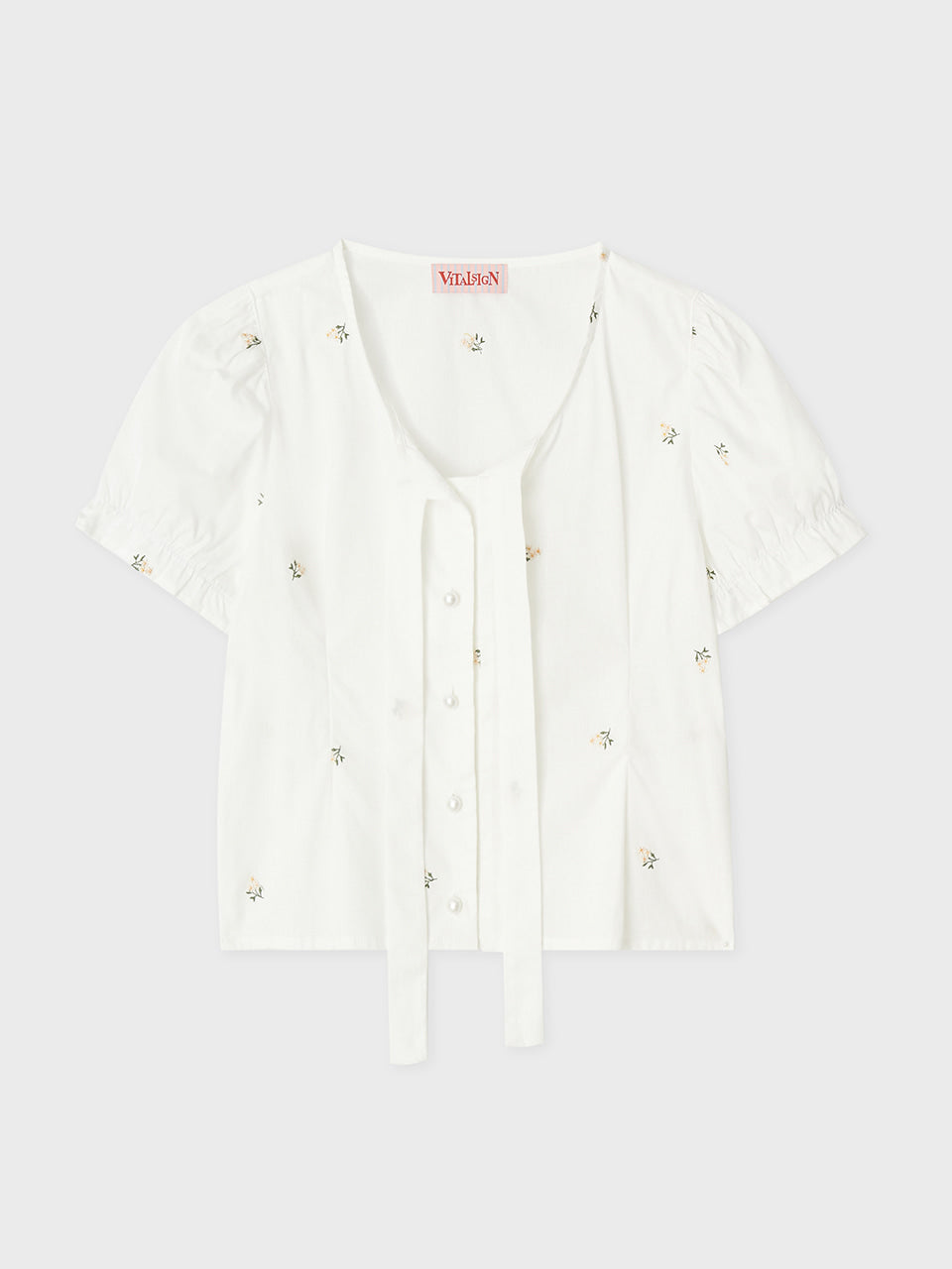 vitalsign-ss-25-flower-tie-pearl-blouse-white-s