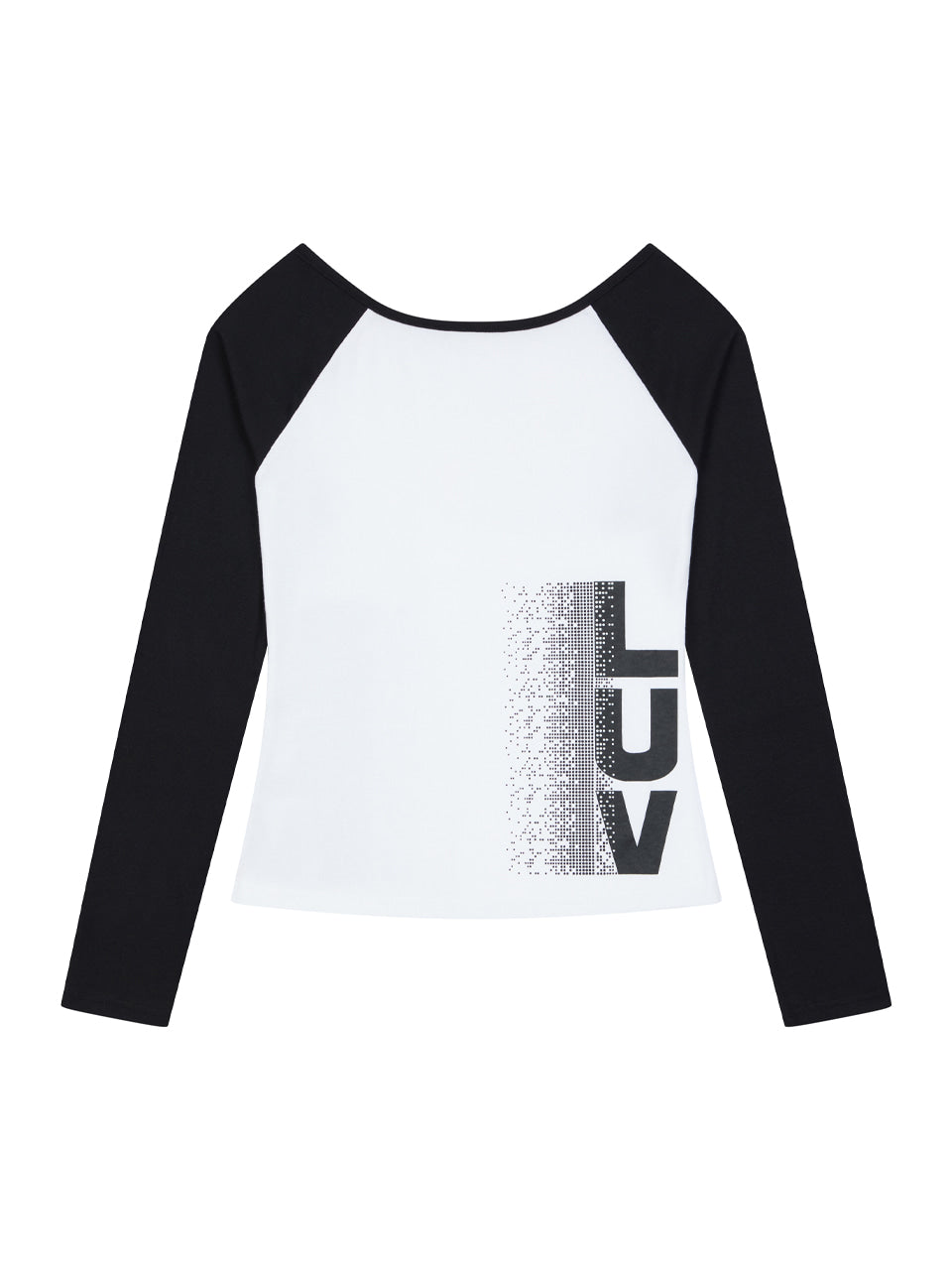luv-is-true-fw-26-rl-pixel-luv-raglan-tee-black-black-s