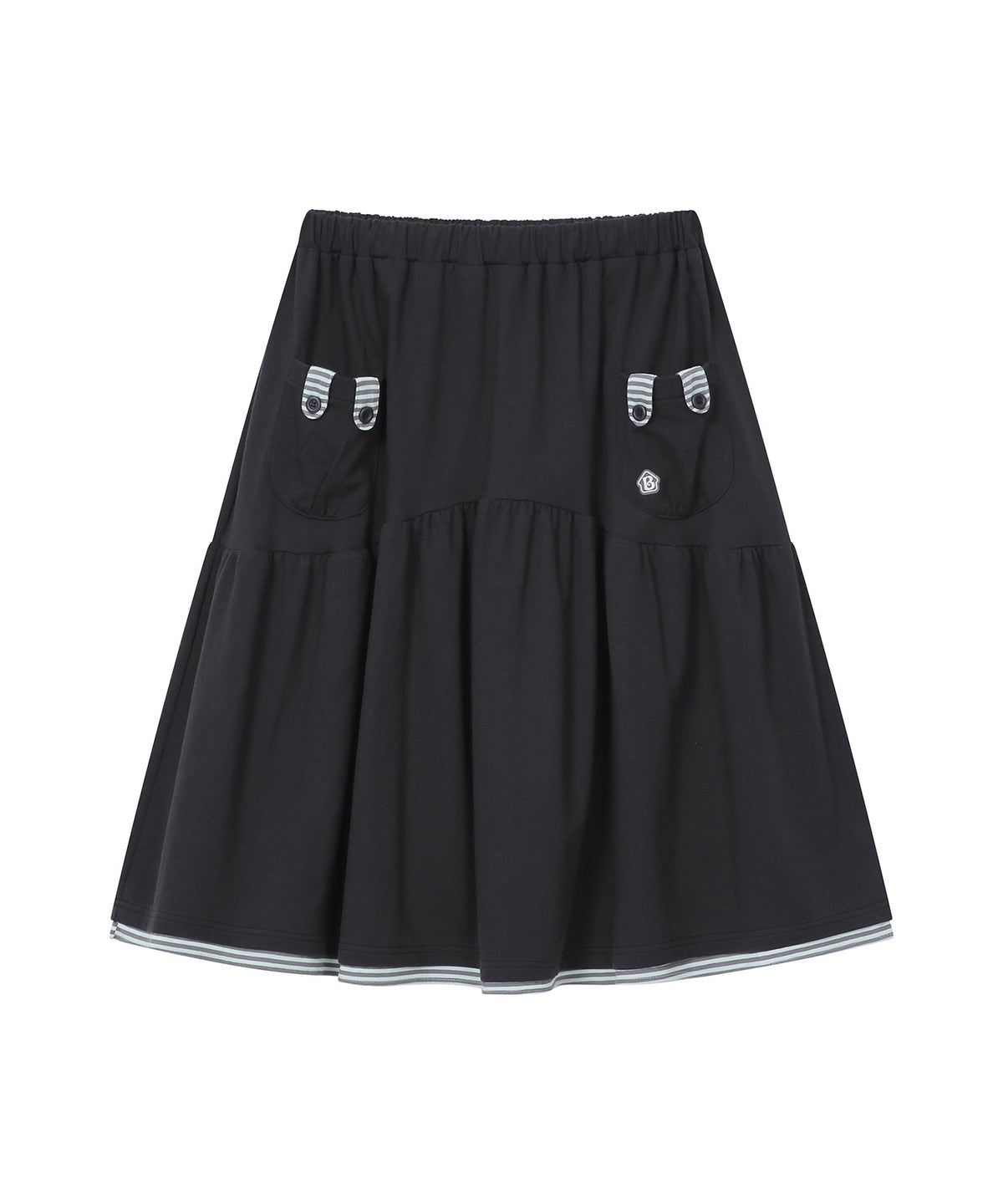 bauf-fw-26-bunny-ear-layered-skirt-charcoal-charcoal-s