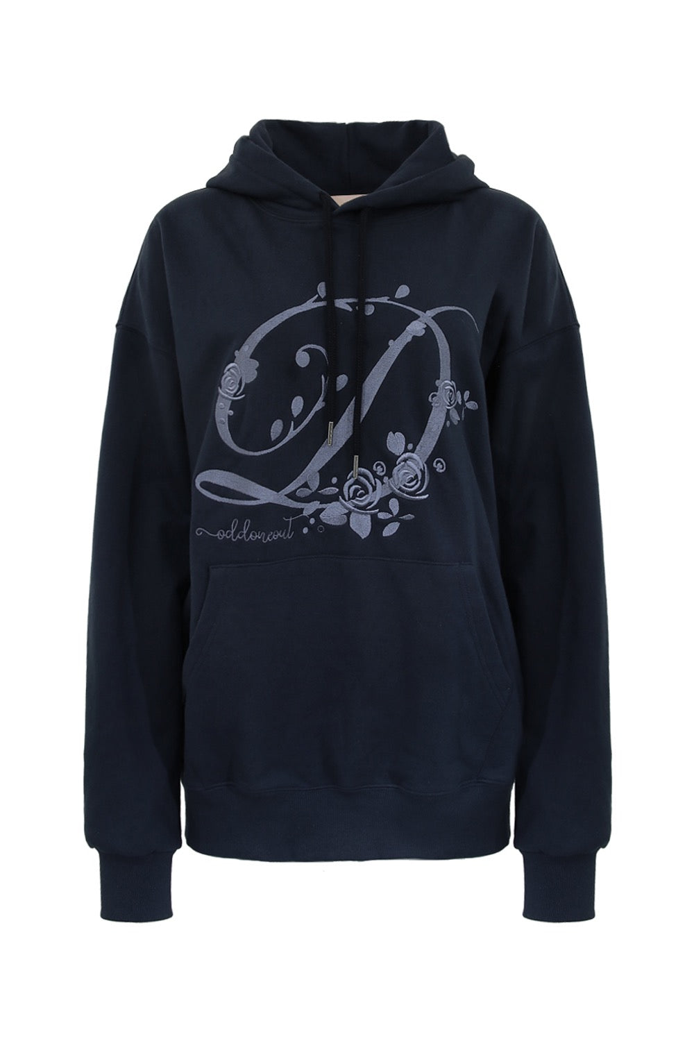 odd-one-out-fw-25-blossoming-rose-logo-hoodie-navy-navy-s
