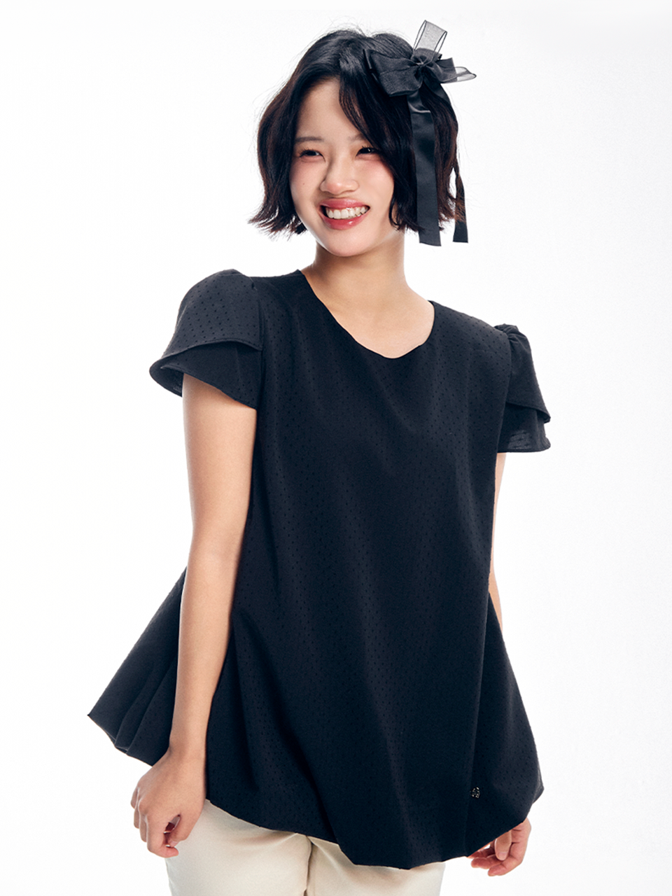 adorebelle-ss-26-dot-tulip-balloon-blouse-black-black-s