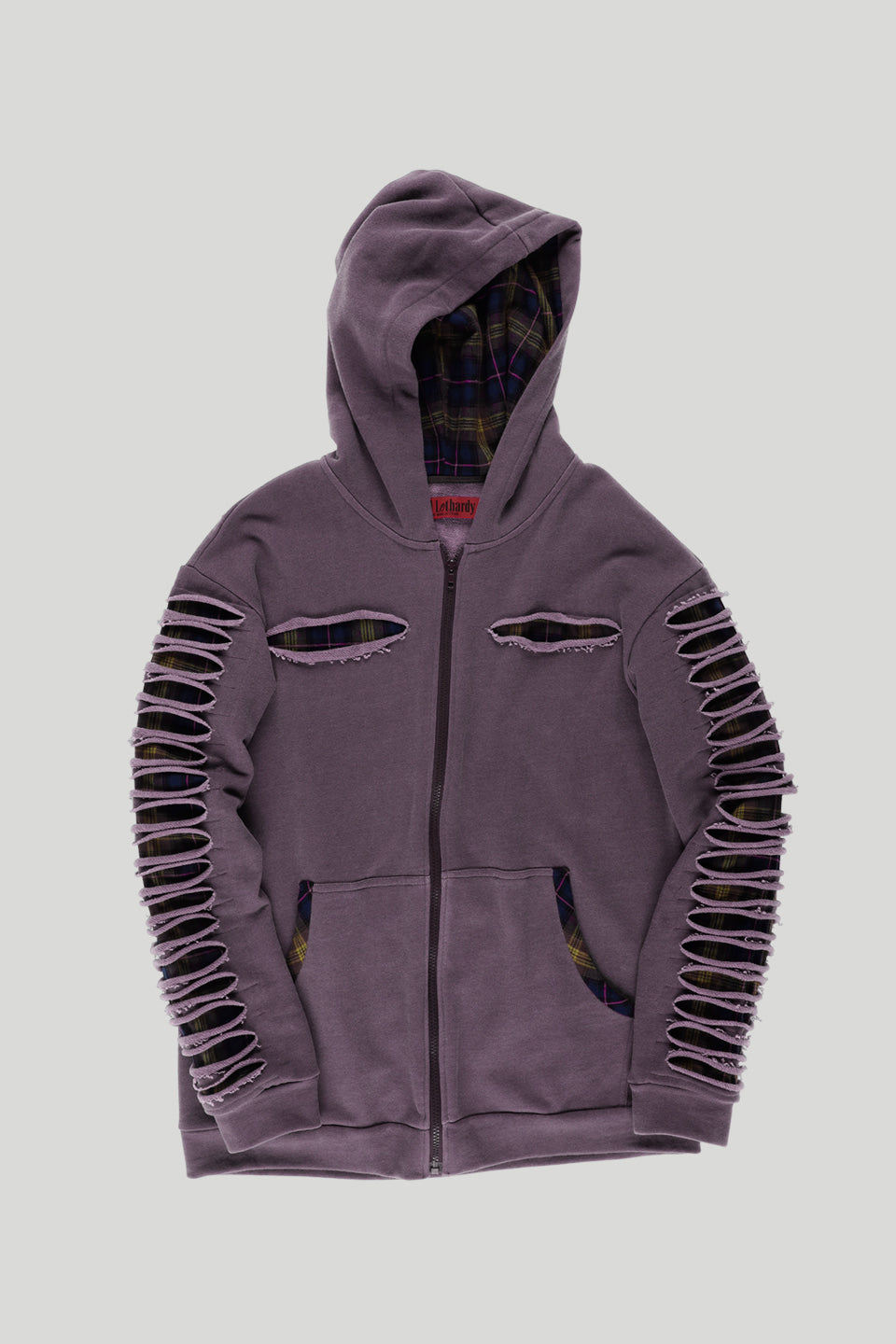 still-lethardy-ss-26-slashed-check-hoodie-purple-purple-s