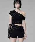 etre-au-sommet-ss-26-hole-knit-layered-side-slit-top-black-black-s