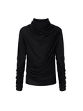 lecyto-fw-26-gathered-drape-long-sleeve-black-black-s