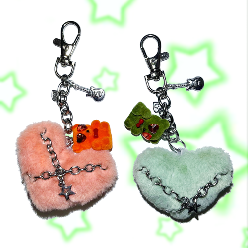 3amgang-seasonless-fluffy-tied-bear-keychain-2color