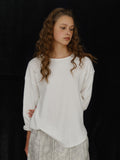 plzproject-fw-26-damage-waffle-long-sleeve-ivory-ivory-s