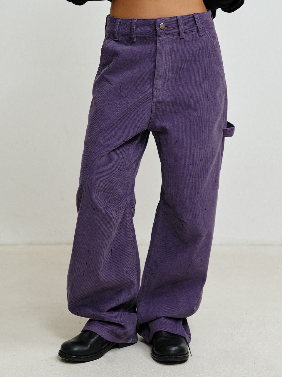 plzproject-fw-26-corduroy-painting-cinch-back-pants-grayish-purple-grayish-purple-s