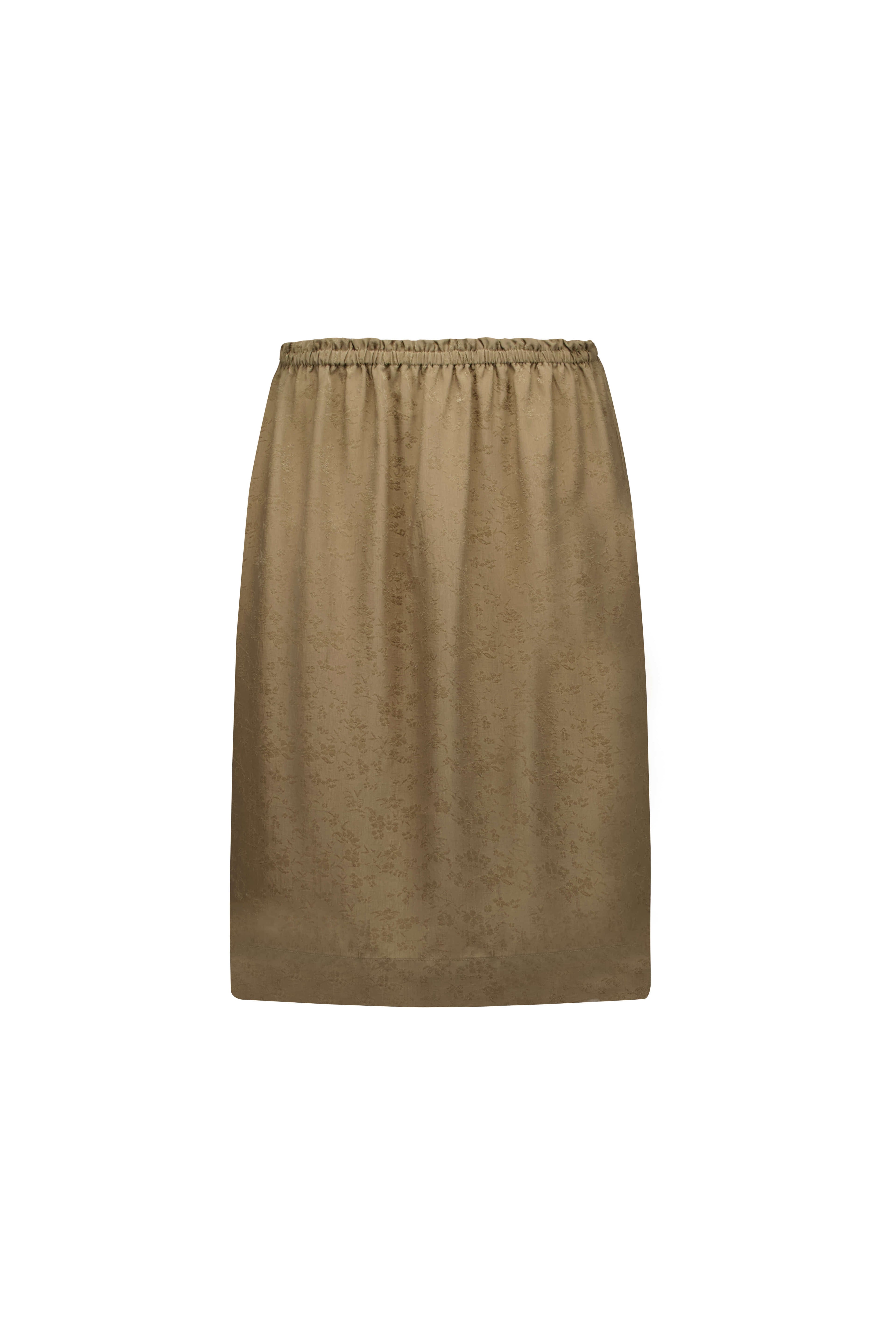 pokos-fosca-ss-26-elastic-midi-skirt-golden-olive-golden-olive-s