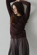 makeatoast-fw-26-cut-out-side-wrap-t-shirt-brown-brown-s