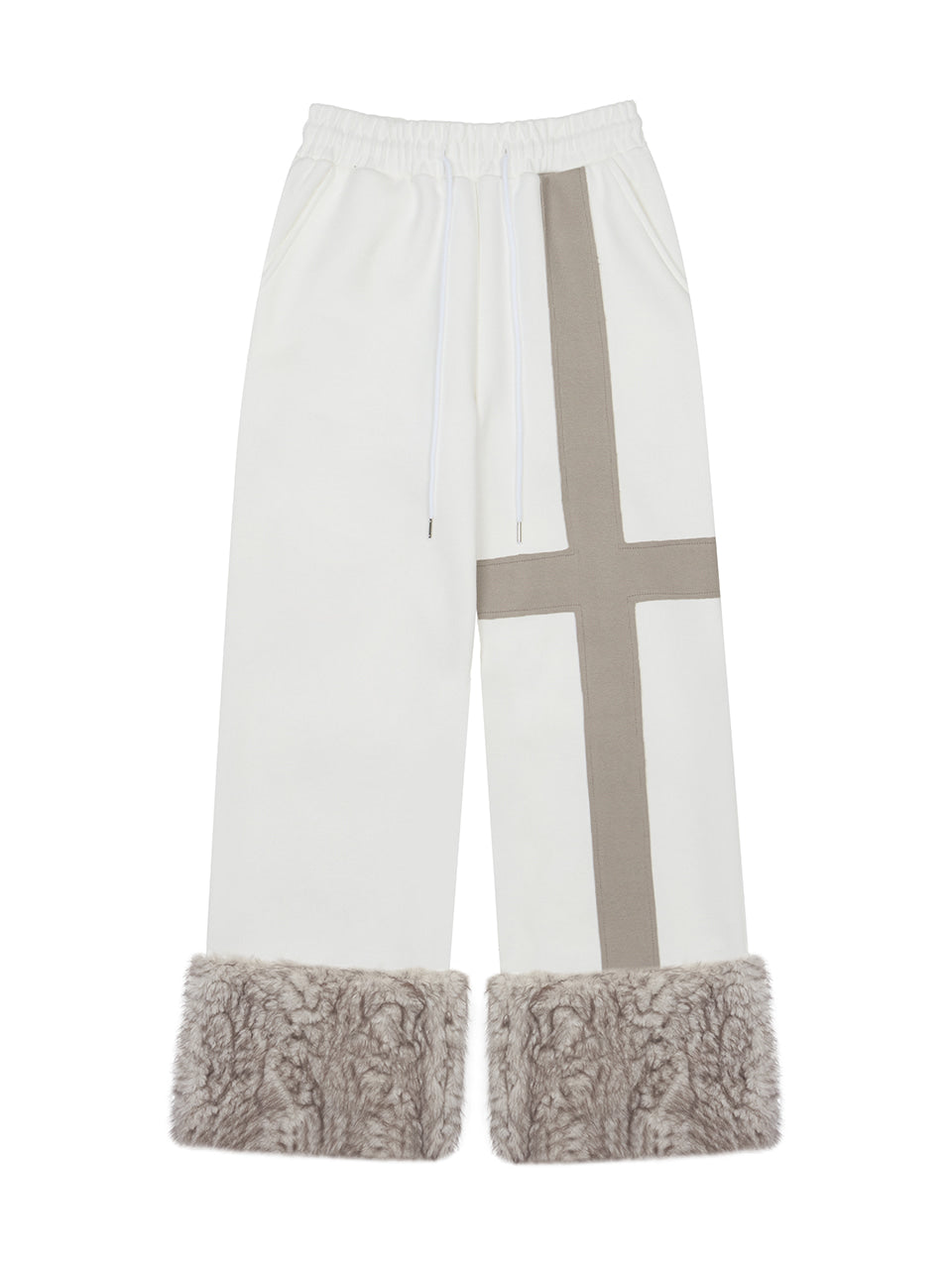 luv-is-true-fw-25-ev-fur-trim-training-pants-white-white-s