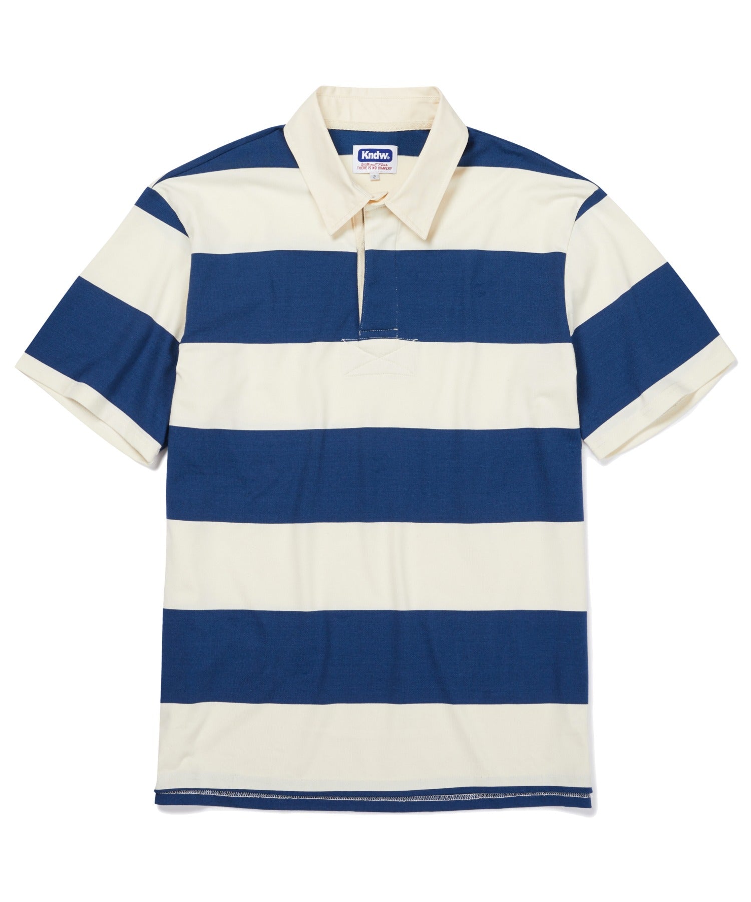 knd-ss-26-lazy-club-stripe-rugby-half-shirt-blue-blue-s