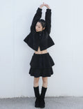 ugly-shadow-fw-25-boucle-ruffle-skirt-black-black-s