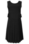 chemehc-fw-25-bow-sleeveless-pleated-dress-black-black-s