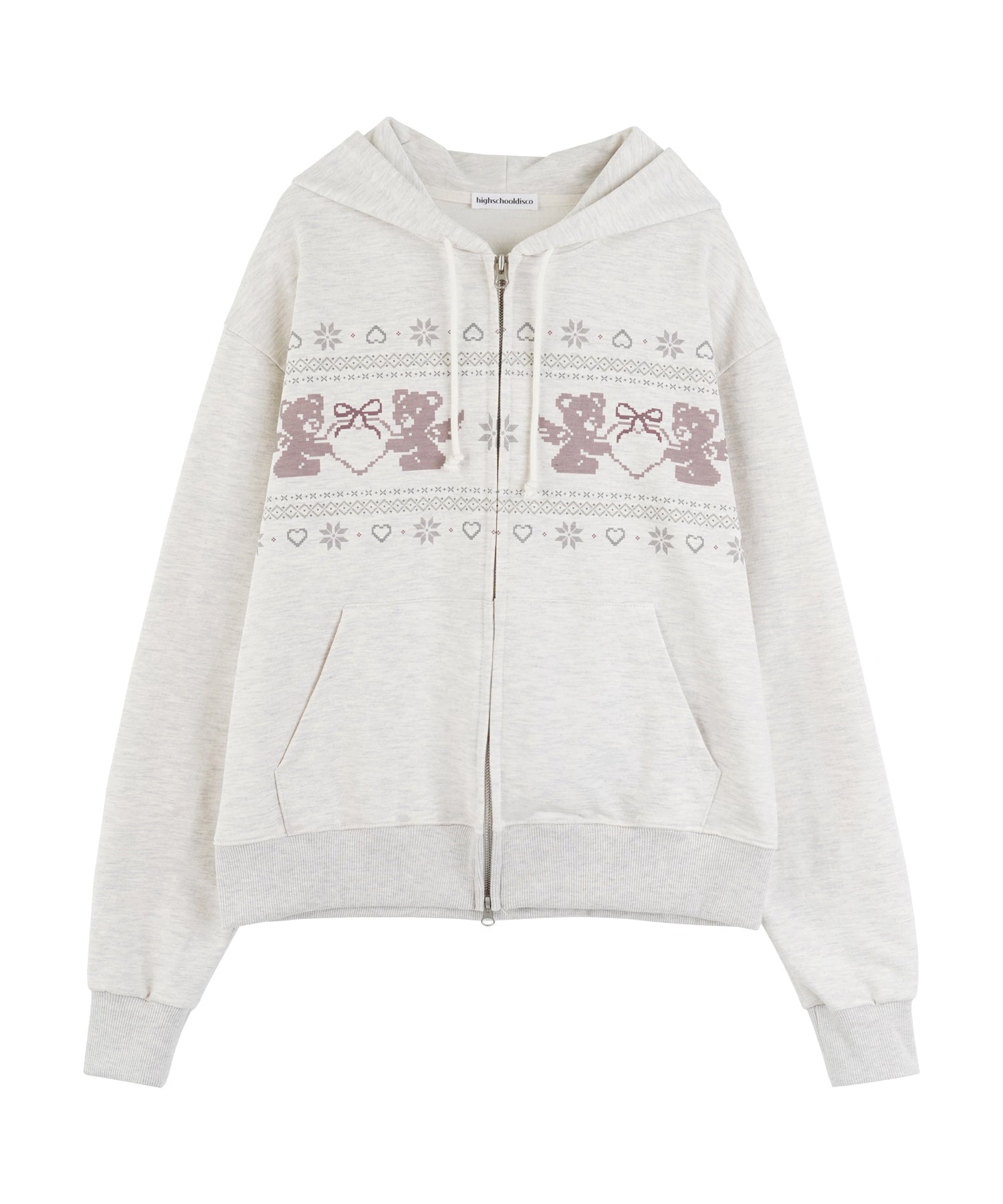 high-school-disco-ss-26-holiday-bear-hood-zip-up-oatmeal-oatmeal-s