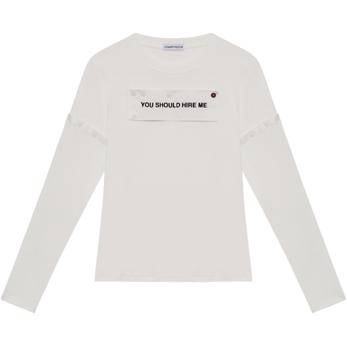 crappyroom-fw-25-hire-me-convertible-long-sleeve-white-white-s