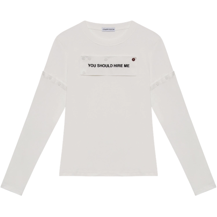 crappyroom-ss-26-hire-me-convertible-long-sleeve-white-white-s