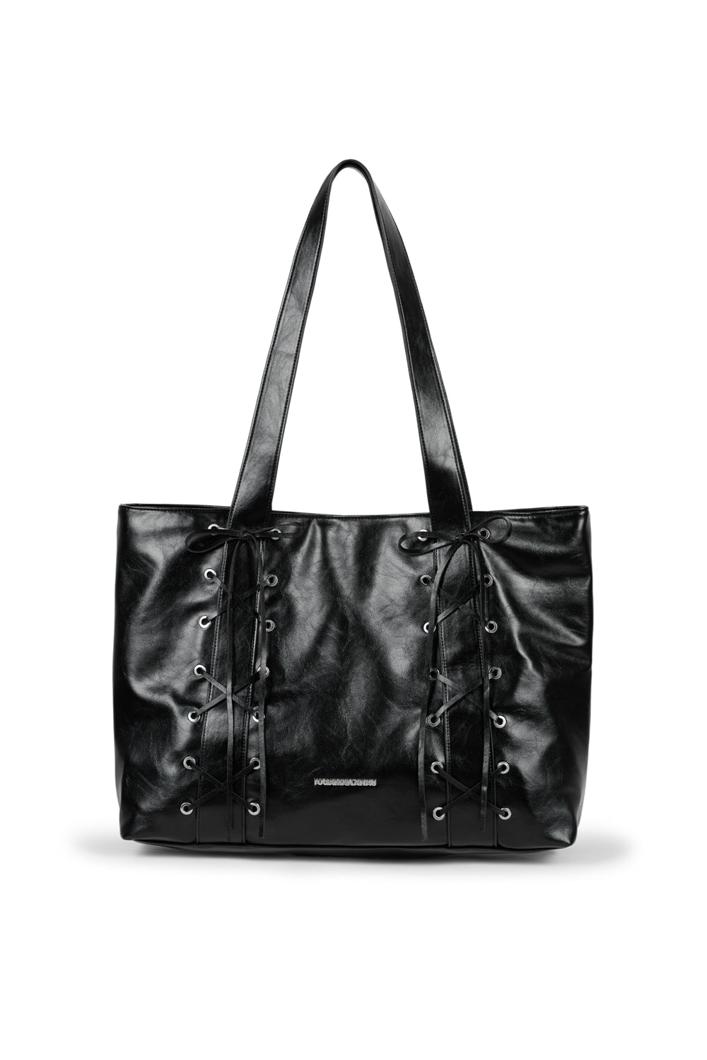 iugamakaras-ss-25-eyelet-ribbon-leather-shoulder-bag-black-black-s