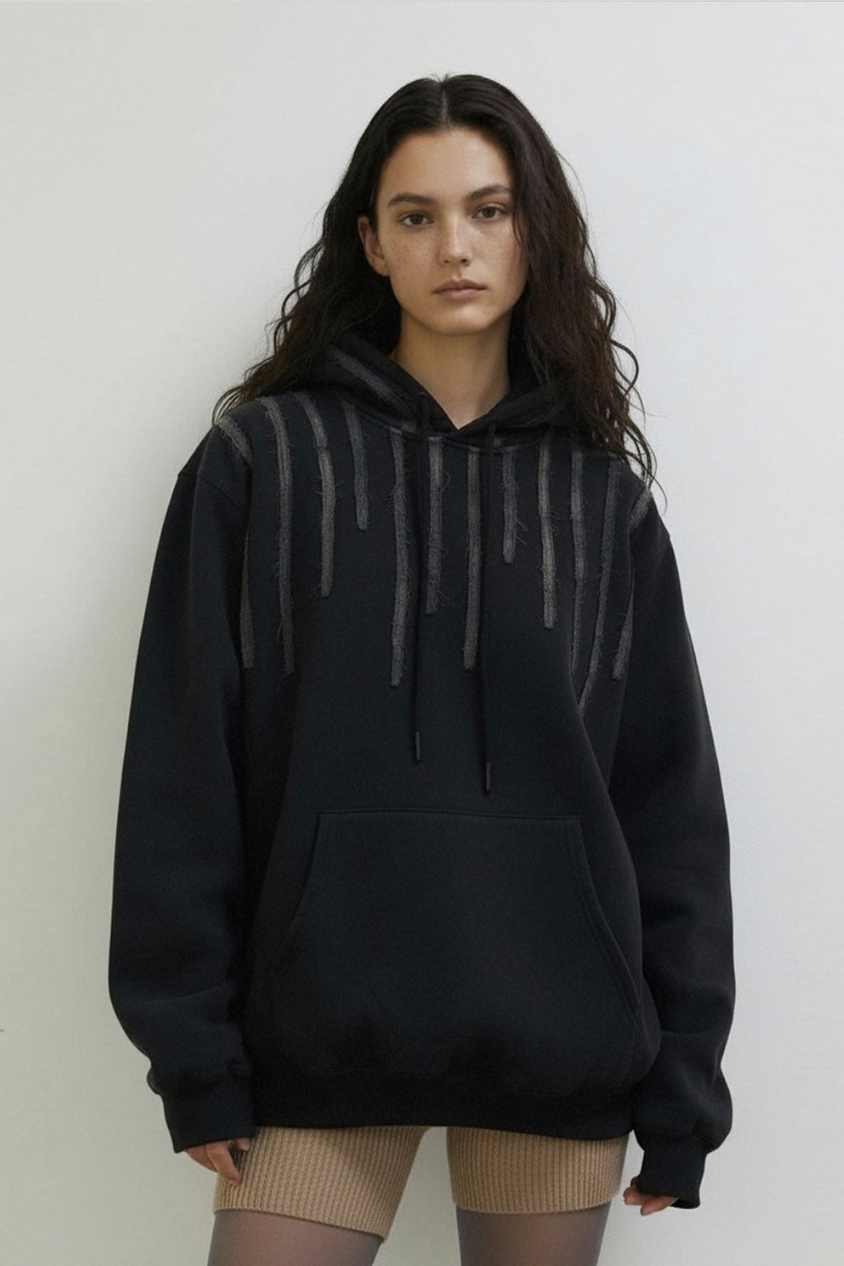 kyod-ss-26-raw-lines-hoodie-women-deep-charcoal-charcoal-s