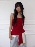 meenderi-fw-25-flower-eyelet-shirring-sleeveless-red-red-s