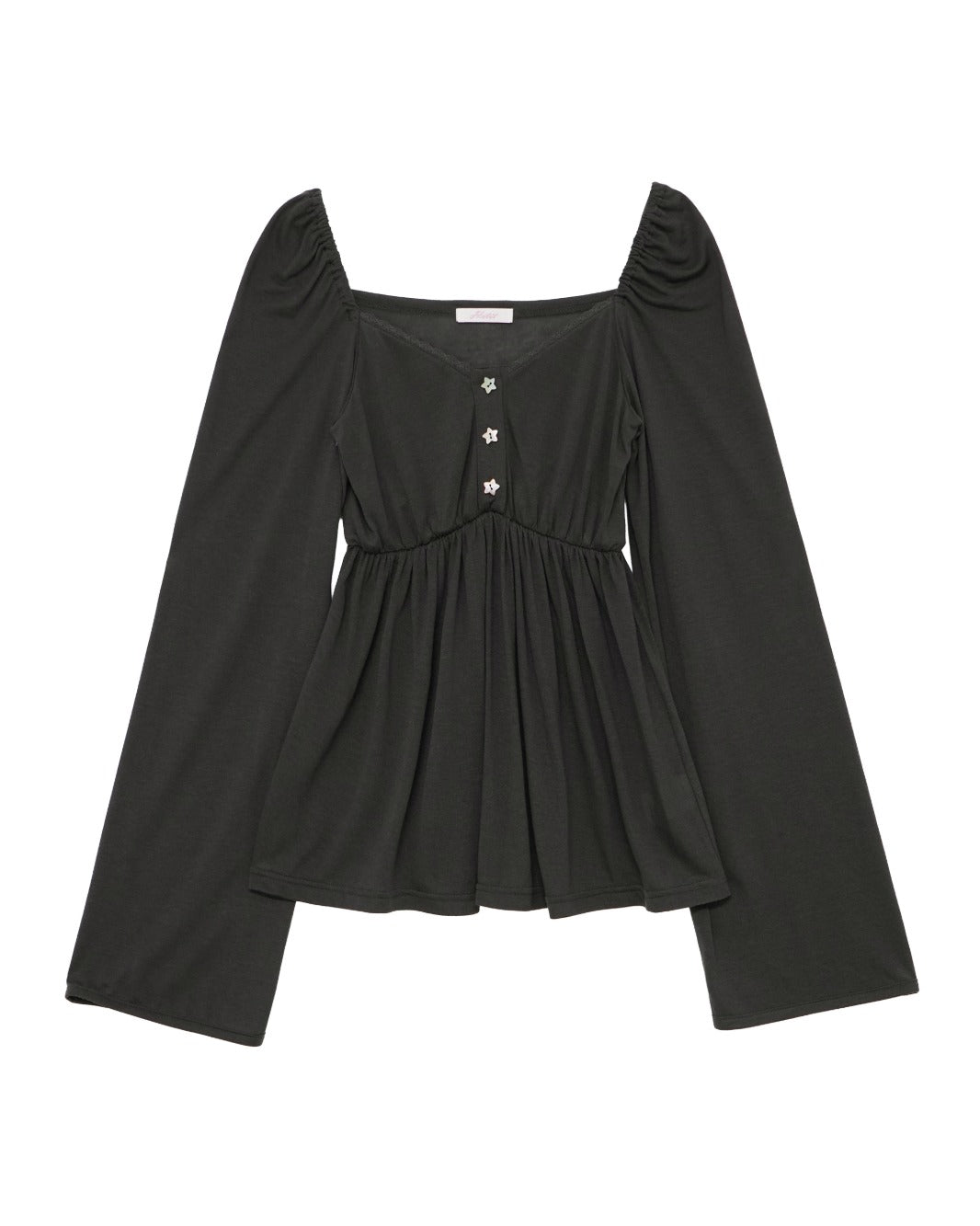 hetit-fw-26-shell-star-blouse-charcoal-charcoal-s