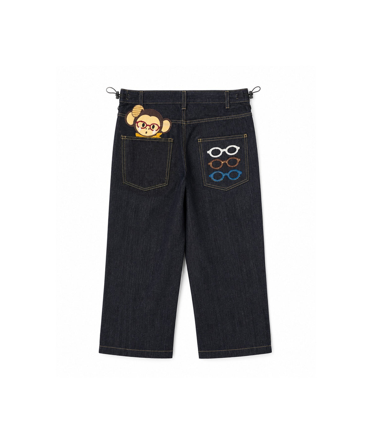 tansanmagnesium-fw-26-monkey-applique-denim-pants-denim-s