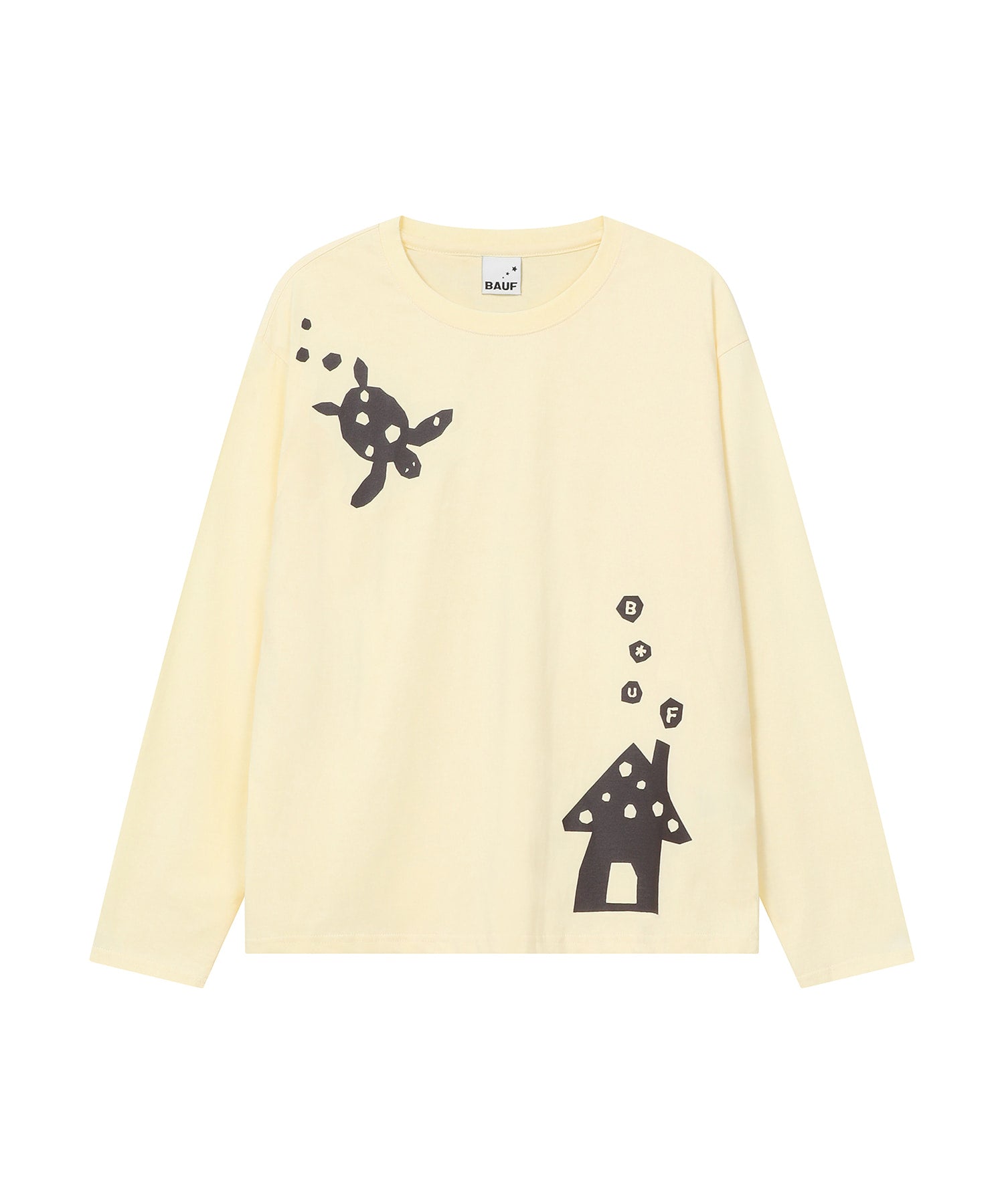 bauf-fw-26-turtle-house-long-sleeve-top-yellow-yellow-s