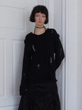 meenderi-ss-26-pearl-clip-damaged-knit-black-black-s
