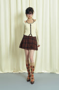 popsiz-fw-25-ribbon-pleated-skirt-brown-brown-s