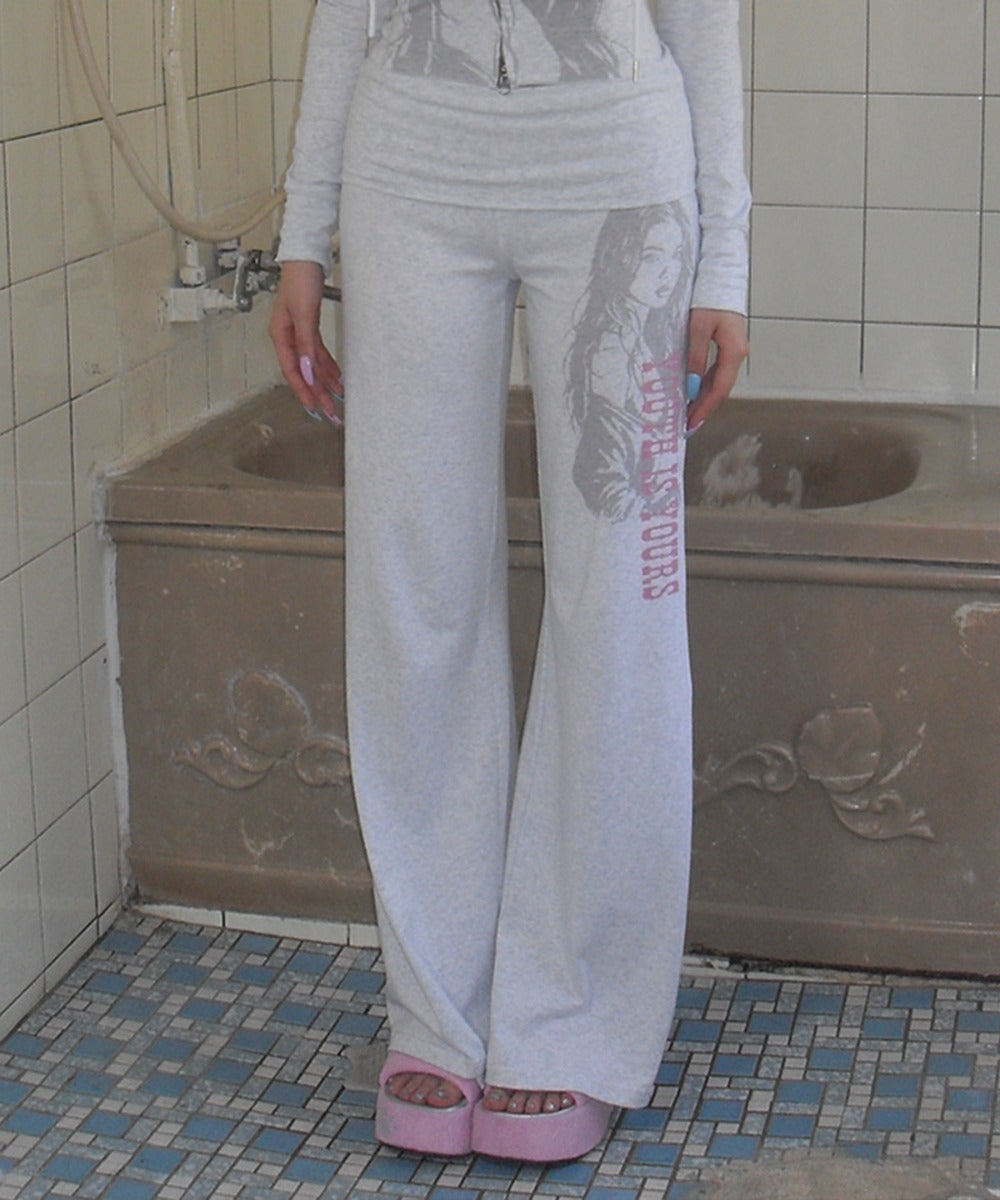 youthisyours-ss-26-girl-graphic-folding-pants-white-melange-white-melange-s