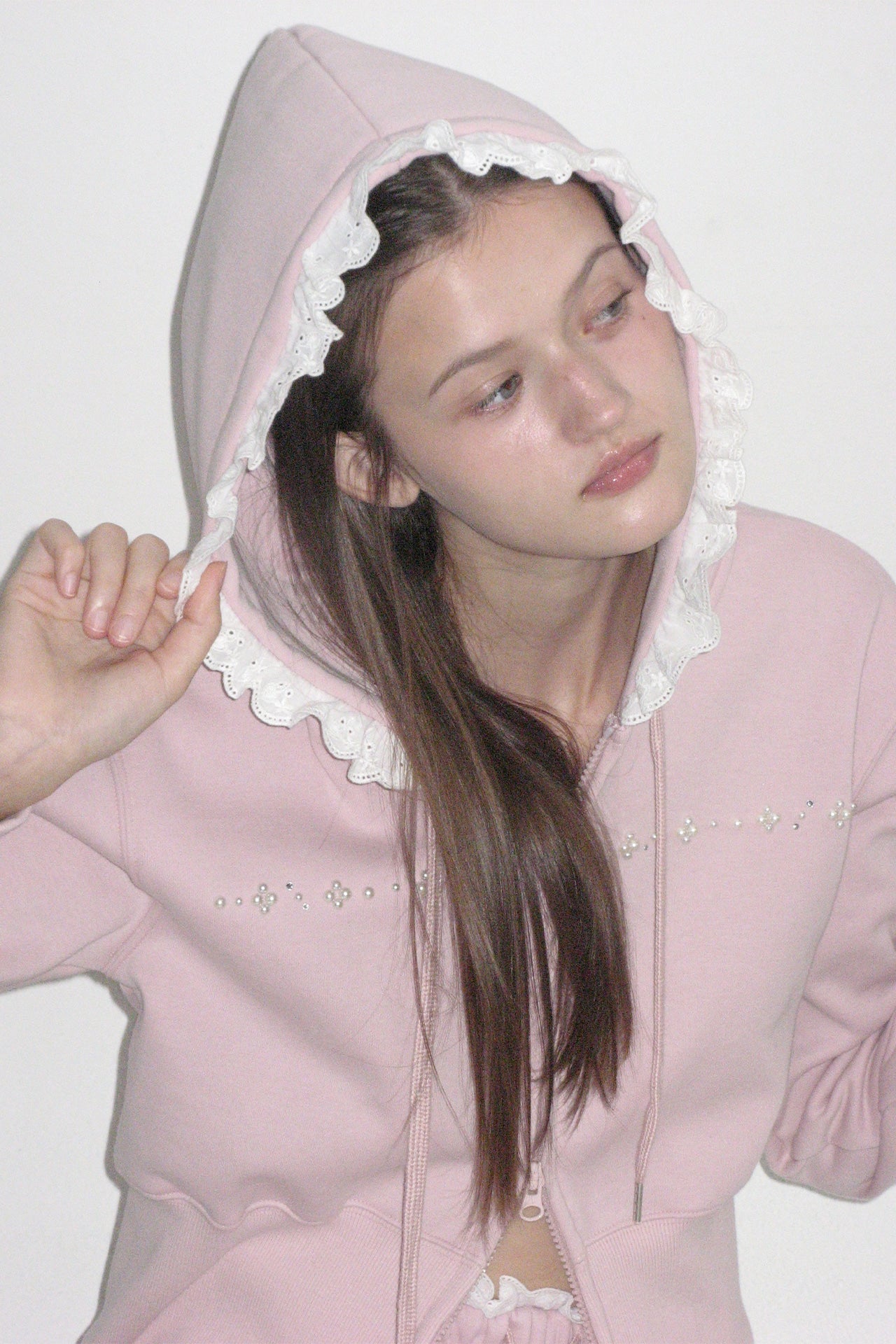 moilly-fw-25-pearl-lace-hoodie-zip-up-pink-pink-s