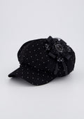 cherryquiri-ss-26-soft-punk-rosette-newsboy-cap-black-black-s