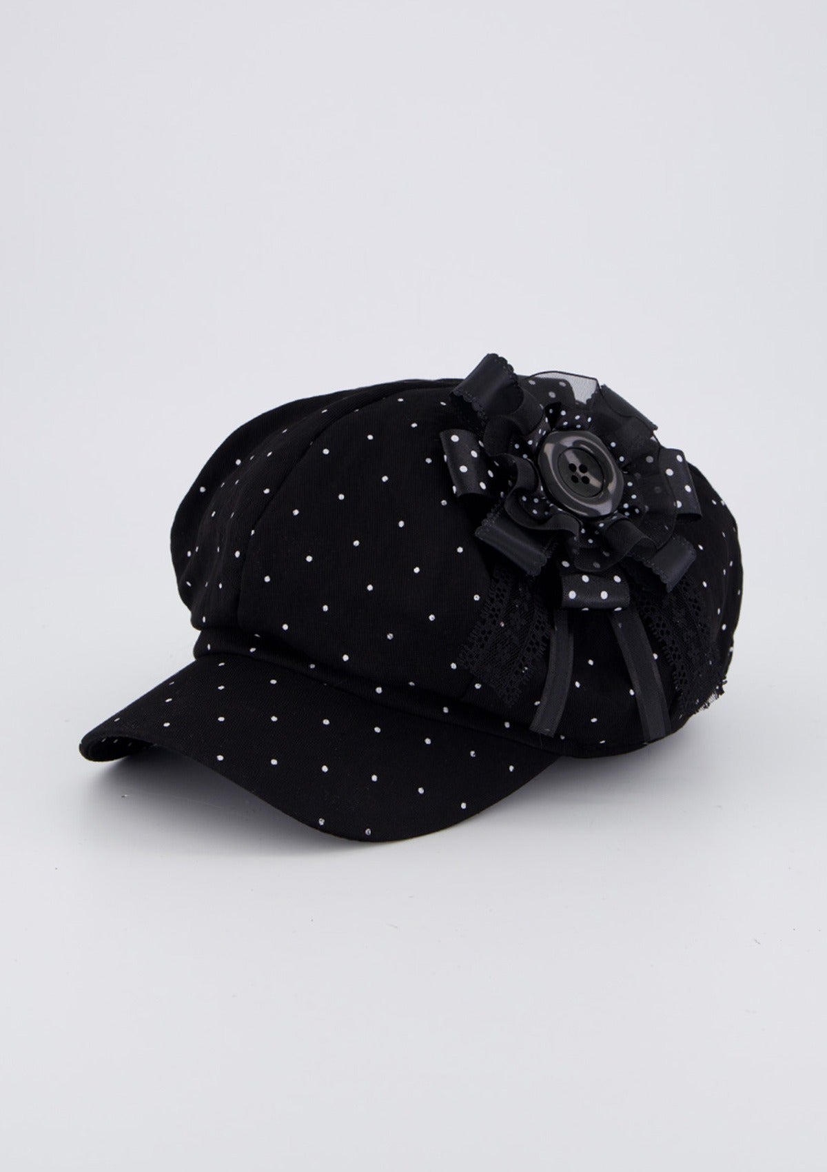 cherryquiri-ss-26-soft-punk-rosette-newsboy-cap-black-black-s