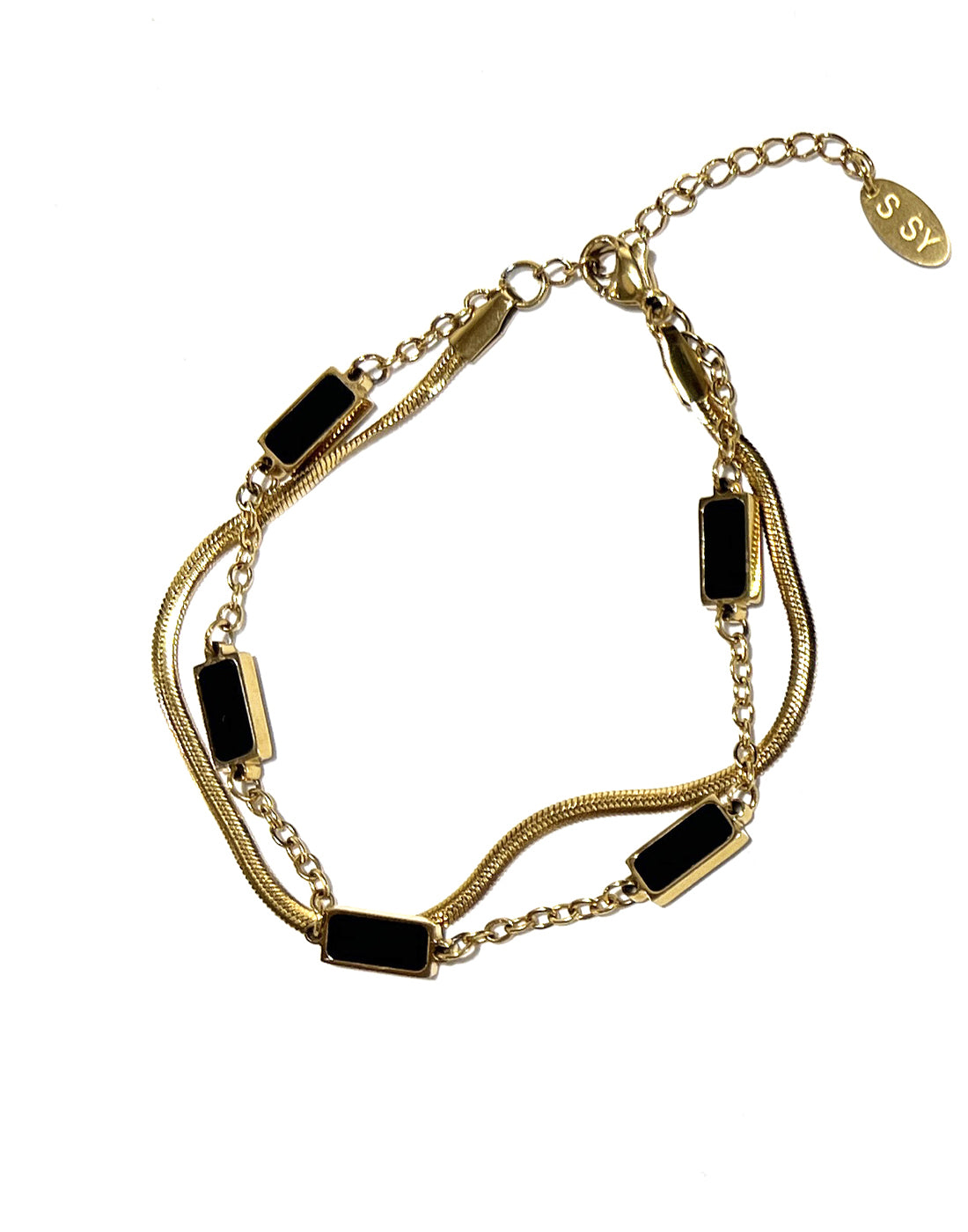ssy-ss-26-double-layerd-onyx-stone-bracelet-square-gold-gold-s