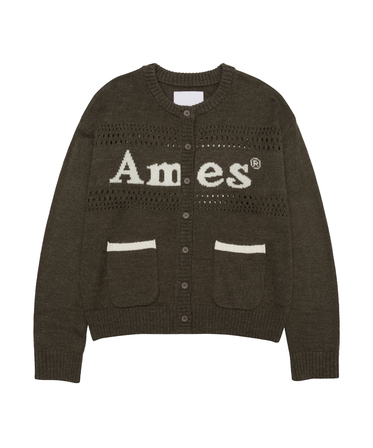 ames-worldwide-fw-25-punched-cardigan-brown-brown-s