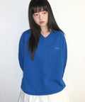 ames-worldwide-ss-26-basic-v-neck-knit-blue-blue-s