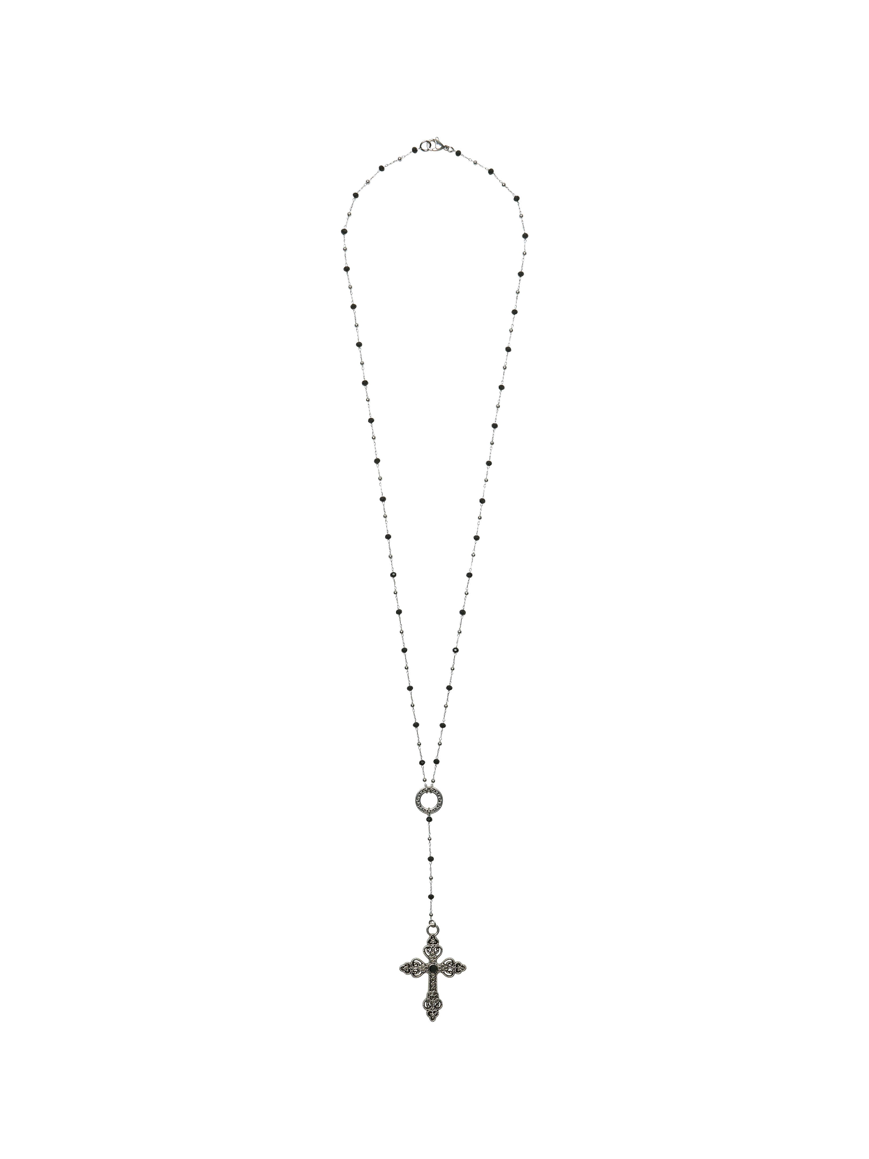 lecyto-fw-25-atelier-mixed-cross-necklace-silver-silver-s