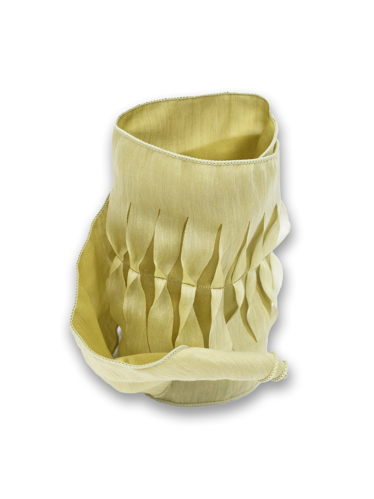 iina-official-ss-25-leaf-scarf(yellow-green)