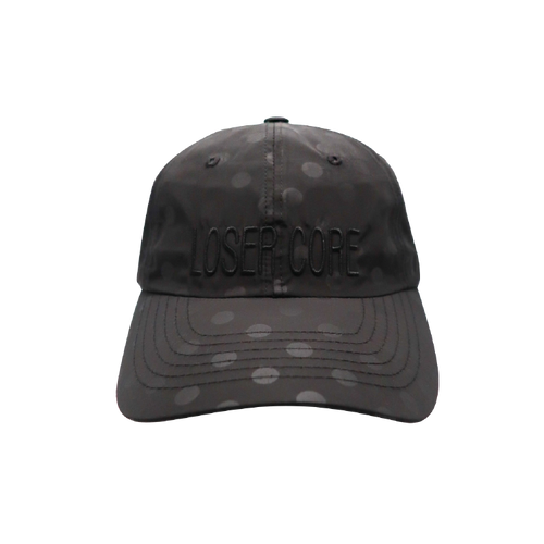 crappyroom-fw-25-loser-core-dot-mix-ball-cap-black-black-s
