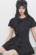 illigo-ss-26-rose-pleated-mini-dress-black-black-s
