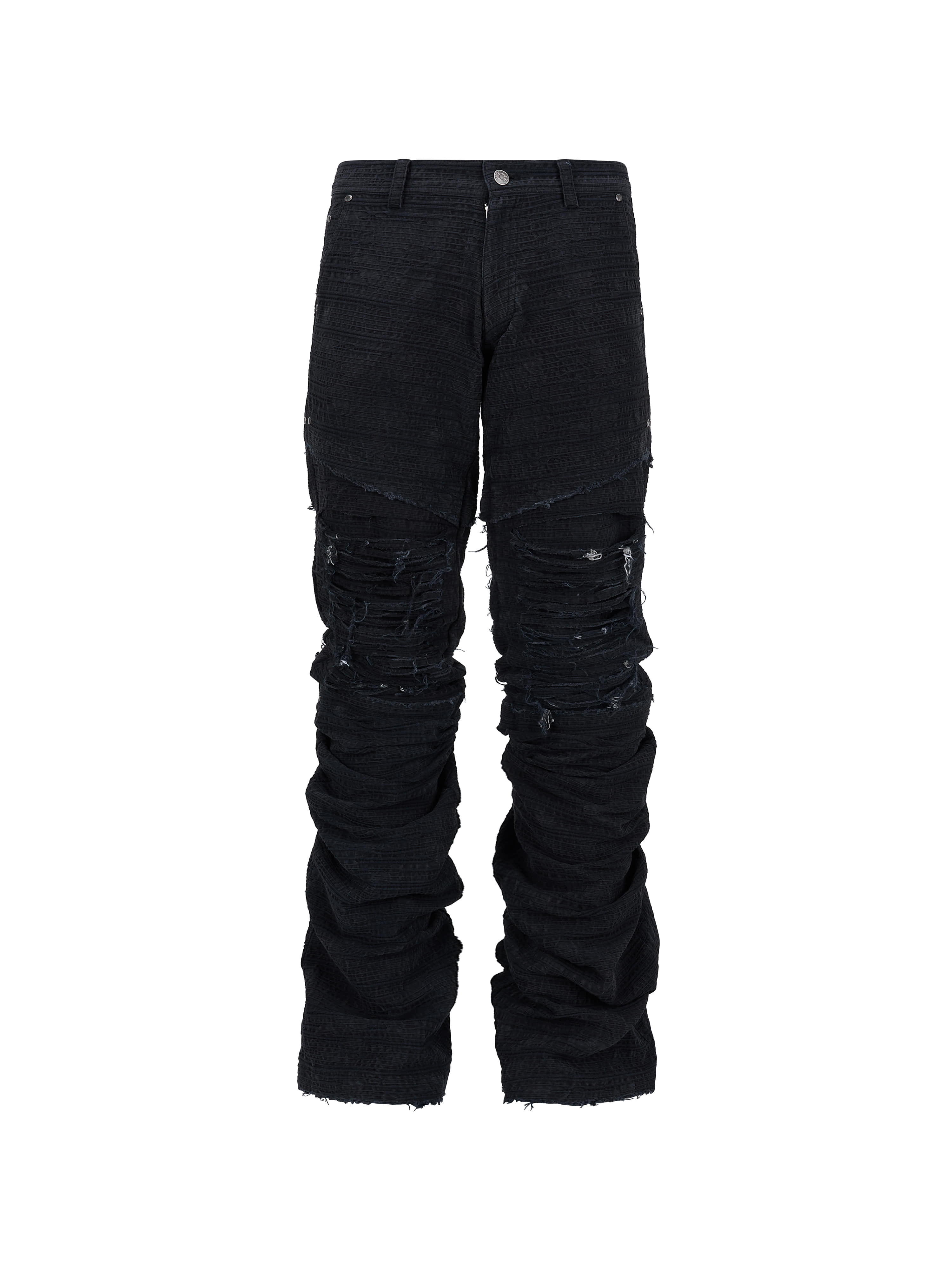 lecyto-fw-25-distressed-crack-low-rise-pants-black-black-s