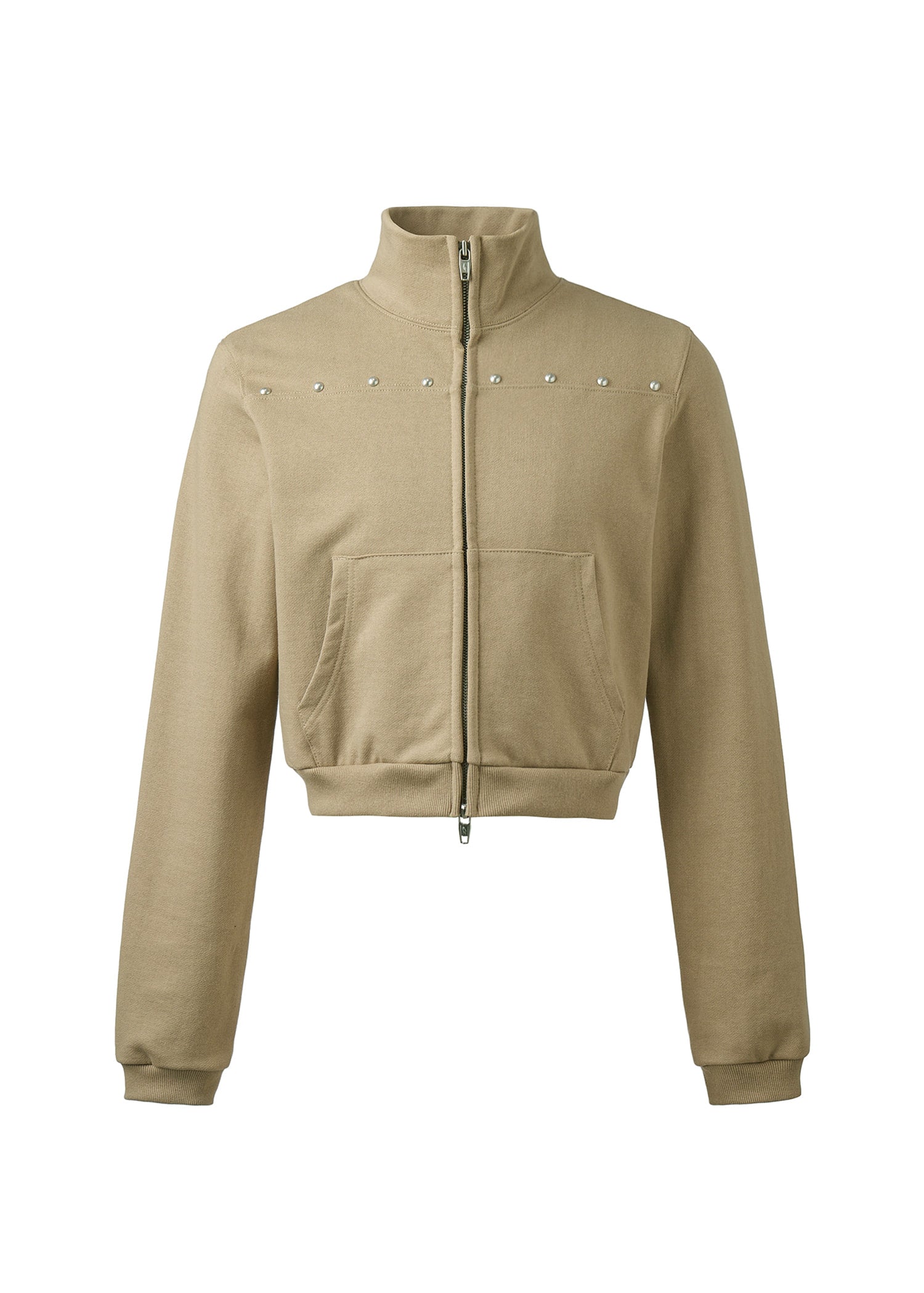 another-youth-fw-25-crop-stud-zip-up-sweat-beige-beige-s