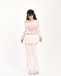 whisfairy-fw-25-hug-letter-folded-bootcut-skirt-pants-pink-pink-s