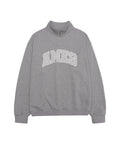 ames-worldwide-fw-25-basic-applique-half-zip-sweatshirt-grey-grey-s