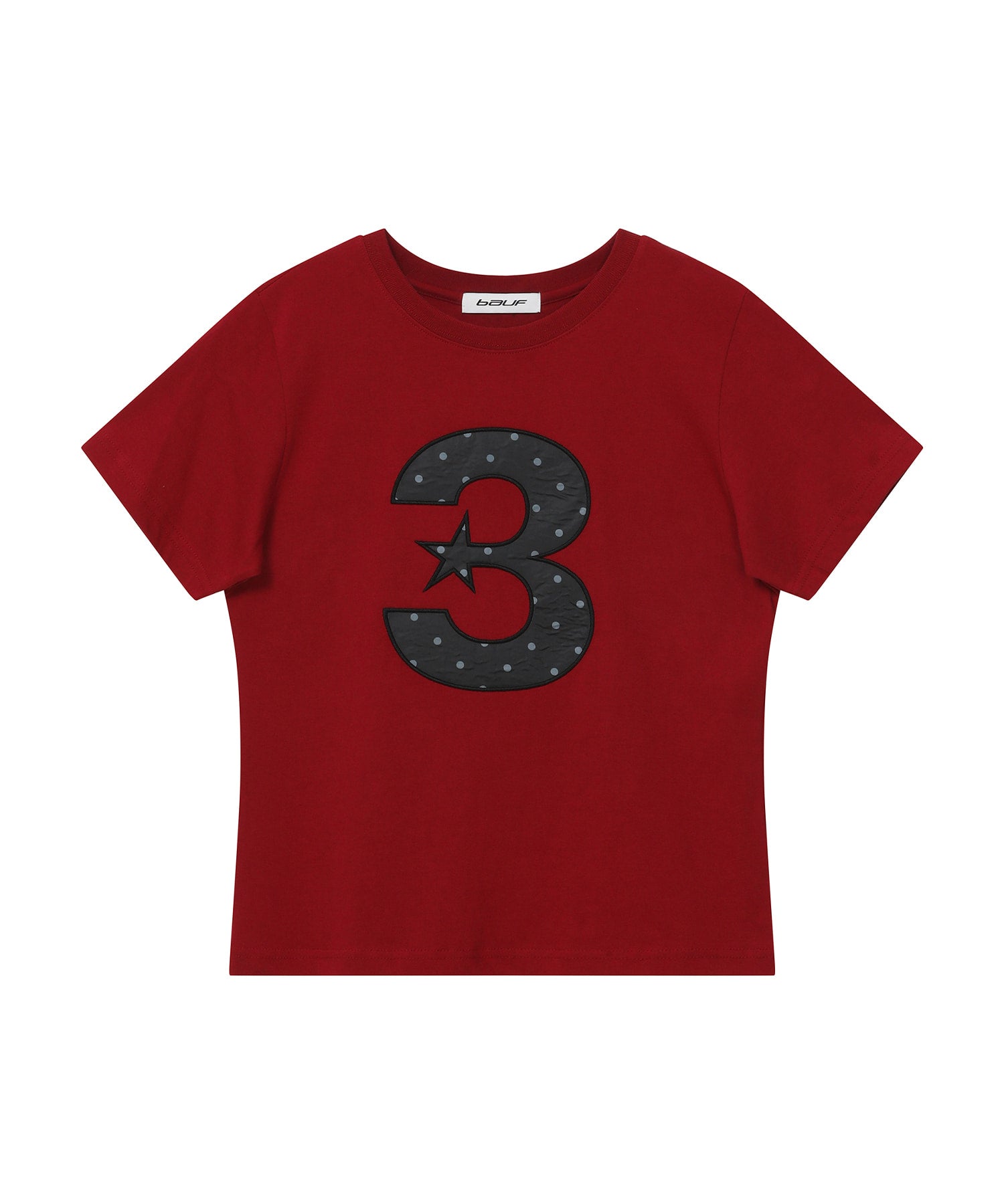 bauf-ss-25-3-logo-dot-slim-fit-tshirt-(red)