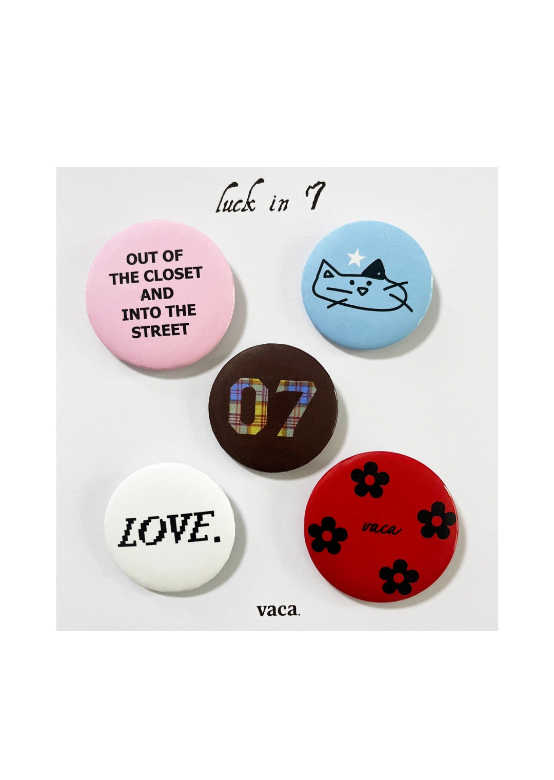 vaca-fw-25-luck-in-7-pin-badge-set-check-ver-check-s