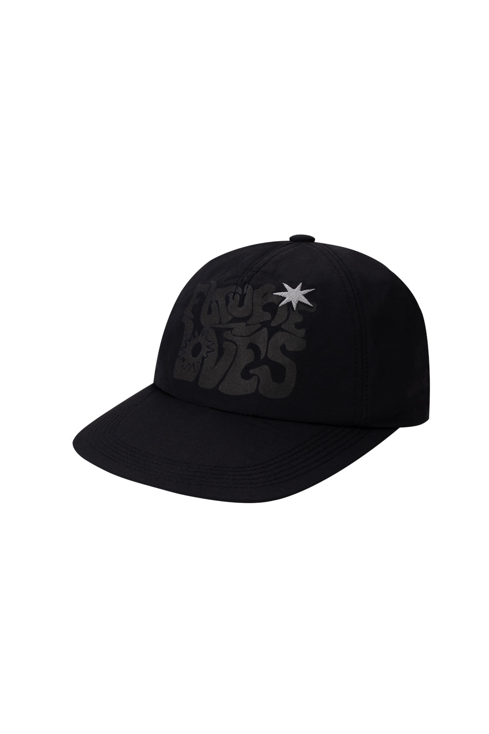iugamakaras-ss-25-printed-nylon-ball-cap-black-black-s