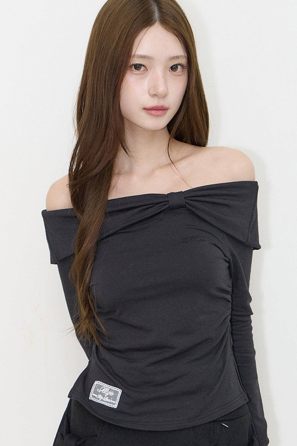 illigo-fw-26-bow-off-shoulder-long-sleeve-black-black-s